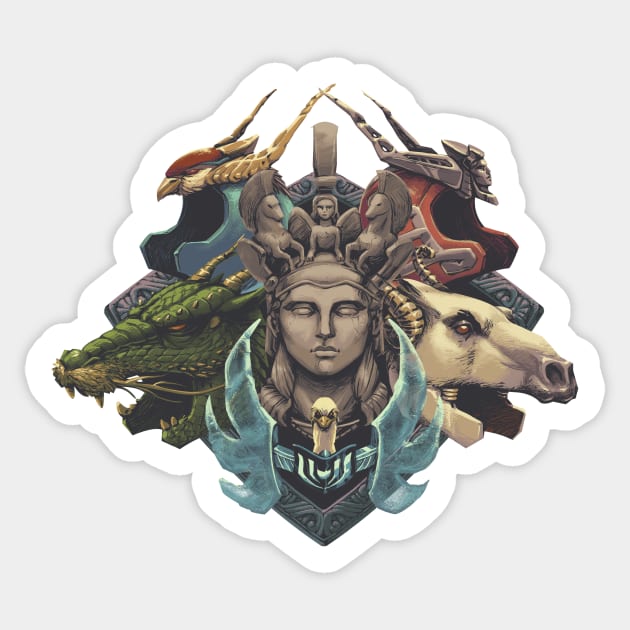 Knights of Athena Sticker by Rodrigo_Gafa